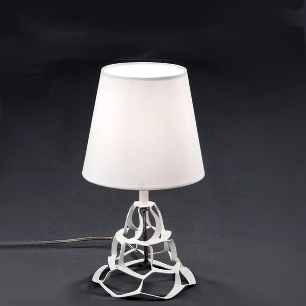 Abat-jour moderna selene anais 1045 011 009 e14 led metallo tessuto lampada tavolo - Selene Illuminazione