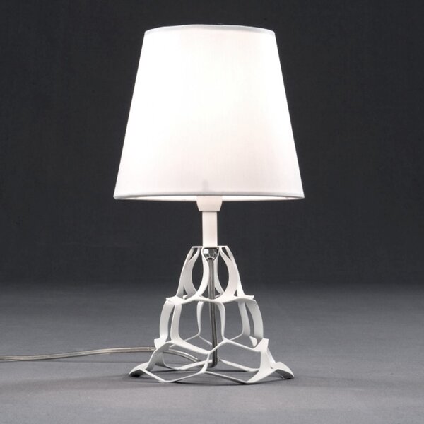 Abat-jour moderna selene anais 1045 011 009 e14 led metallo tessuto lampada tavolo - Selene Illuminazione