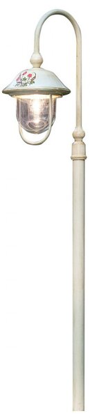 Lampioncino palo classico ferroluce bari a303 te e27 led alluminio lampada terra - Ferroluce