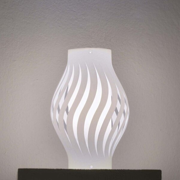 Abat-jour moderna linea zero helios d32l e27 led polilux lampada tavolo - Linea Zero