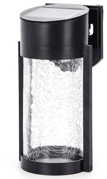 Applique Led 2W Nero con pannello solare IP65 RGB con sensore crepuscolare Aigostar