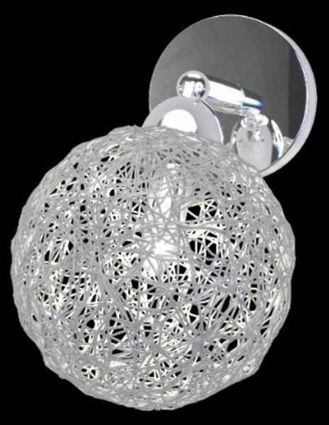 Outlet applique moderno top light willow 1098 f1 bi g9 led metallo vetro lampada parete soffitto orientabile - Lampadari Bartalini Outlet