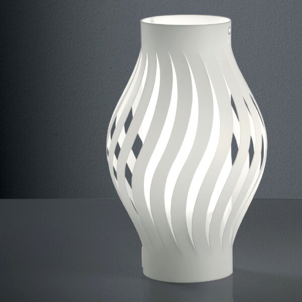 Abat-jour moderna linea zero helios d32l e27 led polilux lampada tavolo - Linea Zero