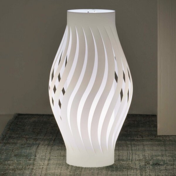 Abat-jour moderna linea zero helios d61l e27 led polilux lampada tavolo - Linea Zero