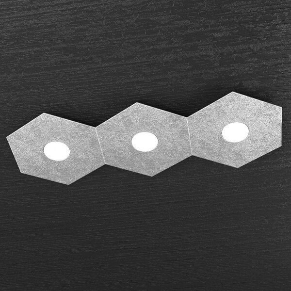 Plafoniera moderna top light hexagon 1142 3l a1 gx53 led metallo lampada parete soffitto - Top Light
