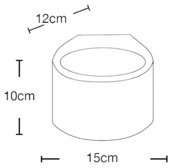 Applique gesso lampadari bartalini puc 115 g9 led verniciabile biemissione - Lampadari Bartalini Gesso