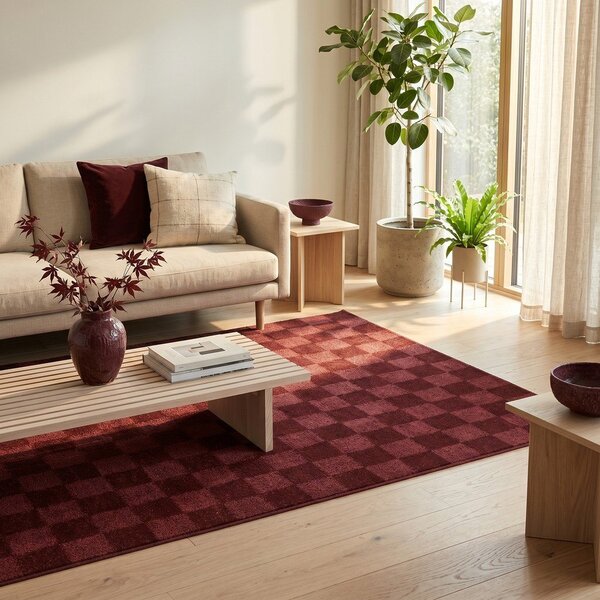 Tappeto bordeaux 160x230 cm Mosaic - ESTE