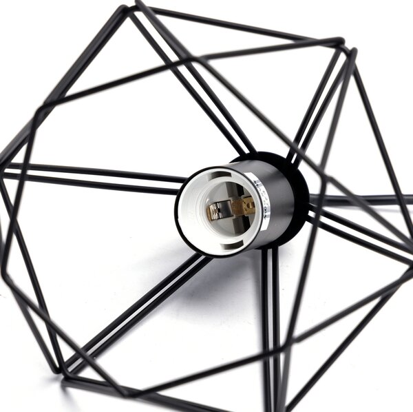 Lampadario da soffitto Triple Nero opaco 3 x E27 Aigostar