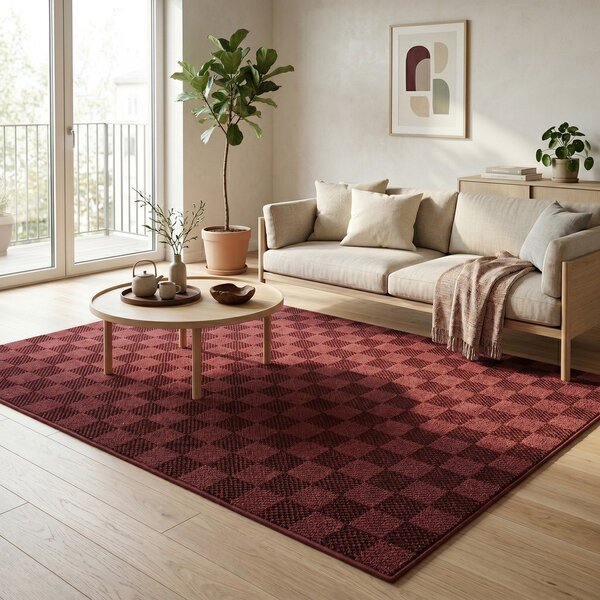 Tappeto bordeaux 160x230 cm Mosaic - ESTE