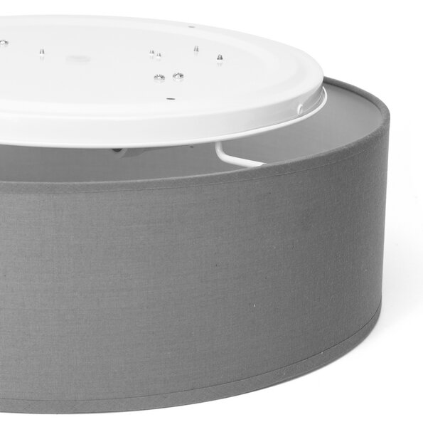 Lampadario da soffitto Tissue Grigio 1 x E27 Aigostar