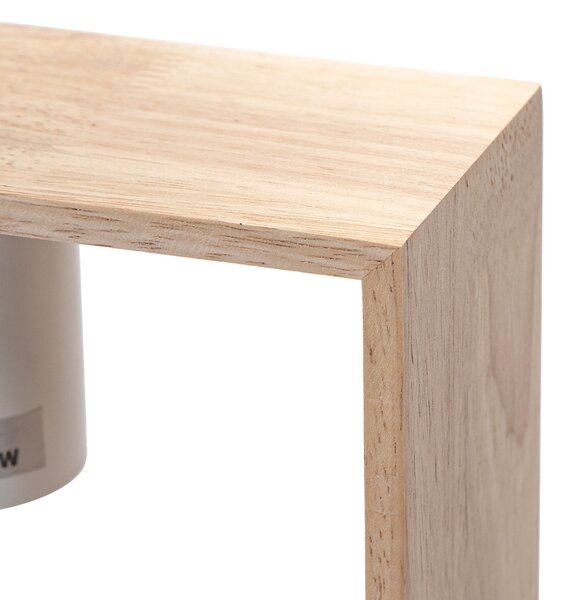 Lampadario da soffitto Ruby Marrone in legno 1 x E27 Aigostar