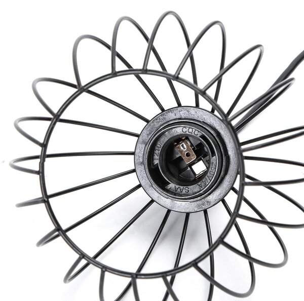 Lampadario da soffitto Trio Nero opaco 3 x E27 Aigostar