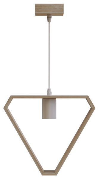 Lampadario da soffitto Comb Marrone in legno 1 x E27 Aigostar