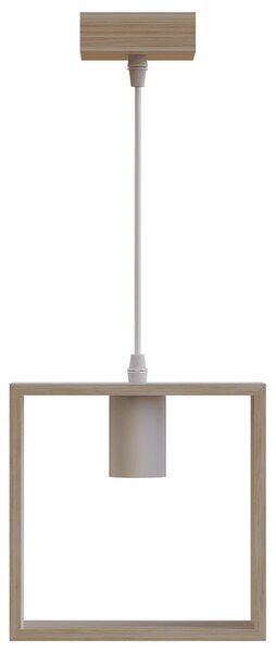 Lampadario da soffitto Ruby Marrone in legno 1 x E27 Aigostar