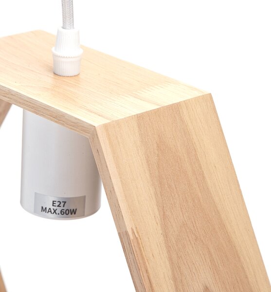 Lampadario da soffitto Hive Marrone in legno 1 x E27 Aigostar