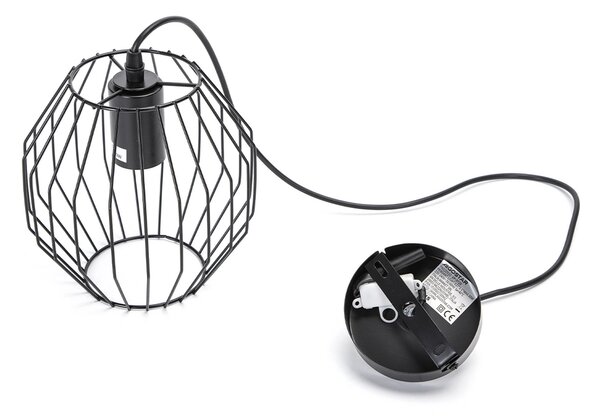Lampadario da soffitto Trio Nero opaco 3 x E27 Aigostar