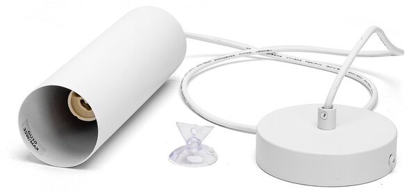 Lampadario Pendel Pipe in metallo Bianco a sospensione 1 x GU10 Aigostar