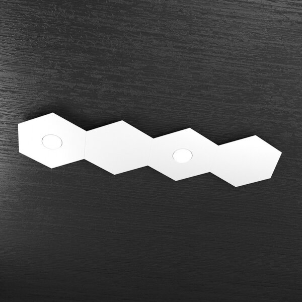 Plafoniera moderna top light hexagon 1142 2l2d a1 gx53 led metallo lampada parete soffitto - Top Light