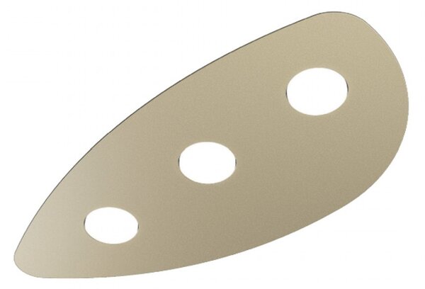 Plafoniera moderna top light shape 1143 3 gx53 led metallo lampada soffitto - Top Light
