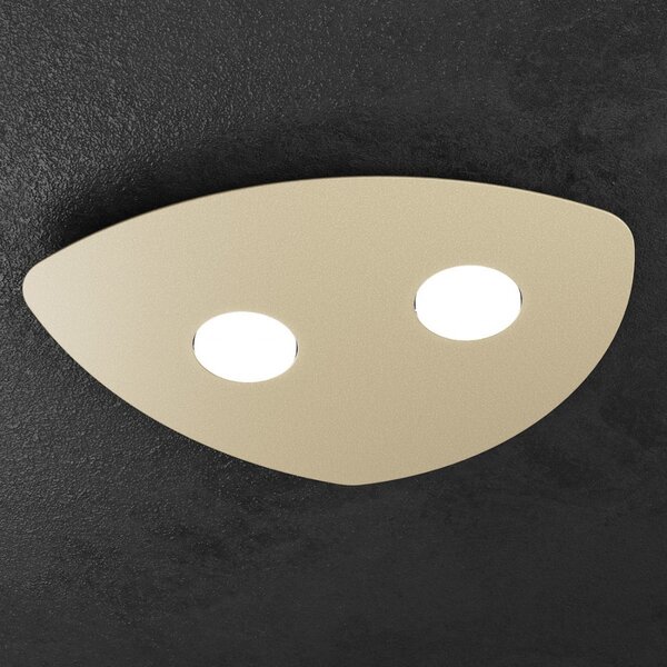 Plafoniera moderna top light shape 1143 2 gx53 led metallo lampada soffitto - Top Light