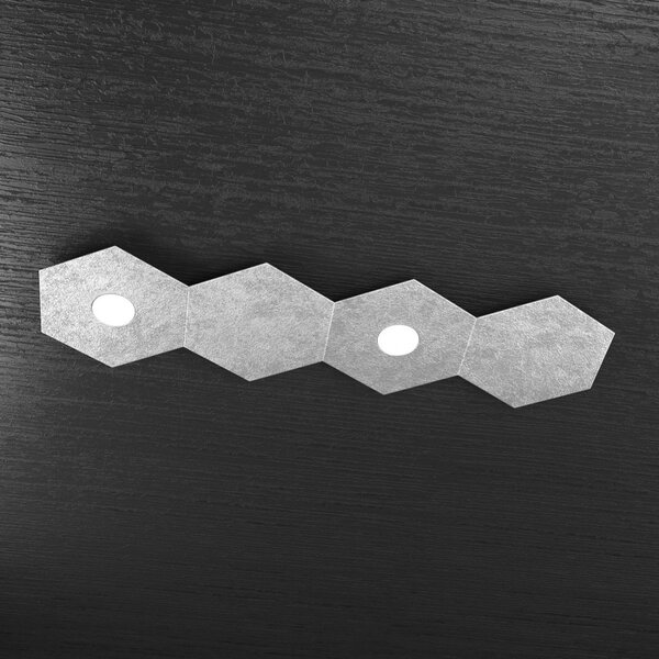 Plafoniera moderna top light hexagon 1142 2l2d a1 gx53 led metallo lampada parete soffitto - Top Light