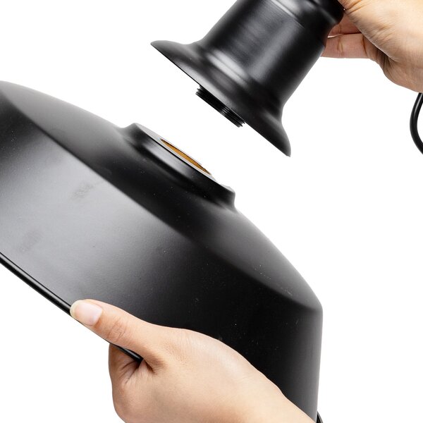 Lampadario da soffitto Dish Nero opaco 1 x E27 Aigostar