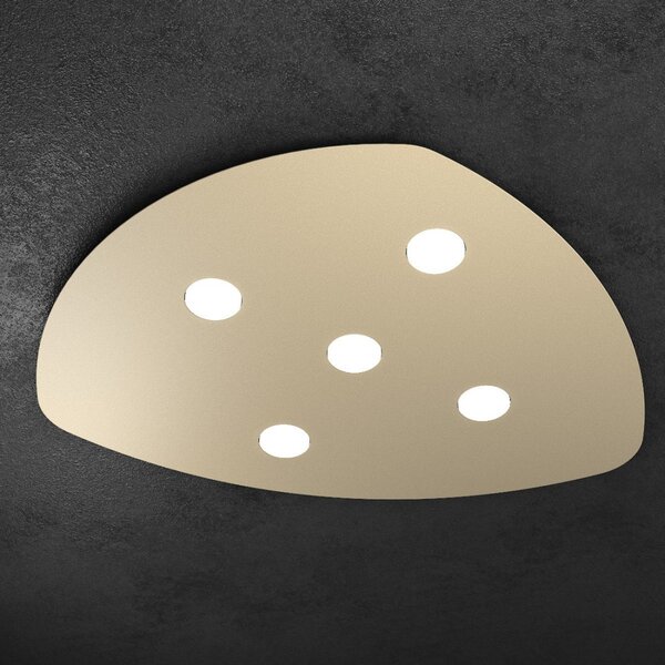 Plafoniera moderna top light shape 1143 5 gx53 led metallo lampada soffitto - Top Light