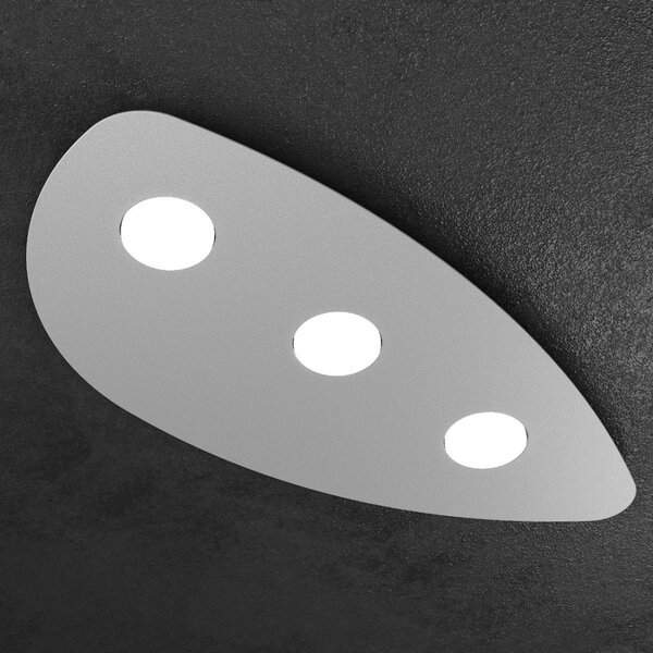 Plafoniera moderna top light shape 1143 3 gx53 led metallo lampada soffitto - Top Light