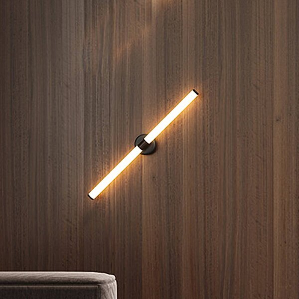 Maytoni Applique da parete a LED Axis, Ottone / Oro, Soggiorno / Sala da pranzo, Alluminio, Moderno, Applique a LED