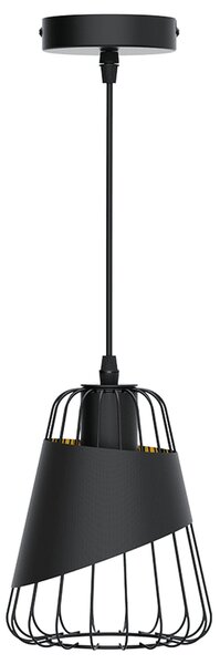 Lampadario da soffitto Fuse Nero opaco 1 x E27 Aigostar