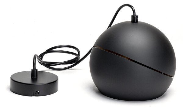 Lampadario da soffitto Helm Nero opaco 1 x E27 Aigostar