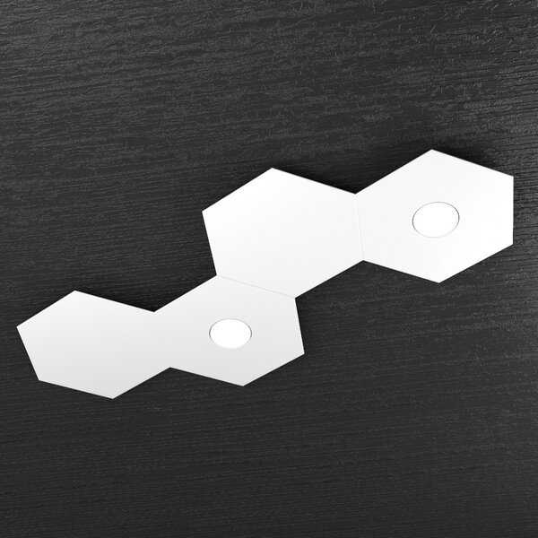 Plafoniera moderna top light hexagon 1142 2l2d a2 gx53 led metallo lampada parete soffitto - Top Light