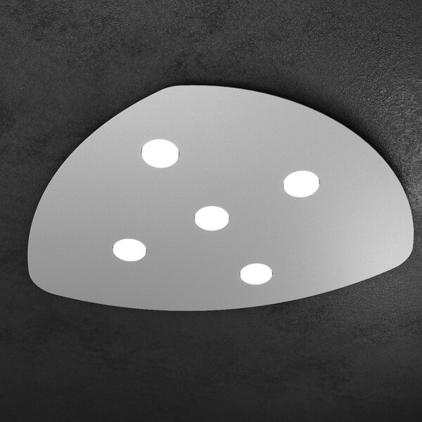 Plafoniera moderna top light shape 1143 5 gx53 led metallo lampada soffitto - Top Light