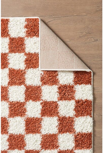 Tappeto crema/terracotta 120x170 cm Grida - ESTE