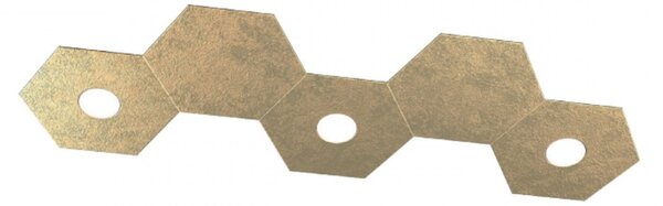 Plafoniera moderna top light hexagon 1142 3l2d a2 gx53 led metallo lampada parete soffitto - Top Light