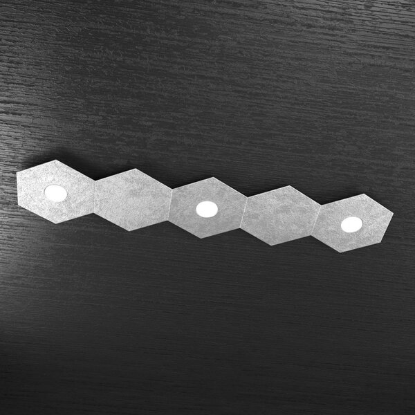 Plafoniera moderna top light hexagon 1142 3l2d a1 gx53 led metallo lampada parete soffitto - Top Light