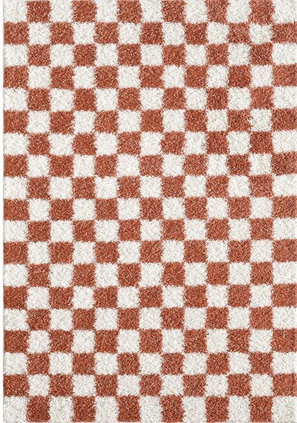 Tappeto crema/terracotta 120x170 cm Grida - ESTE