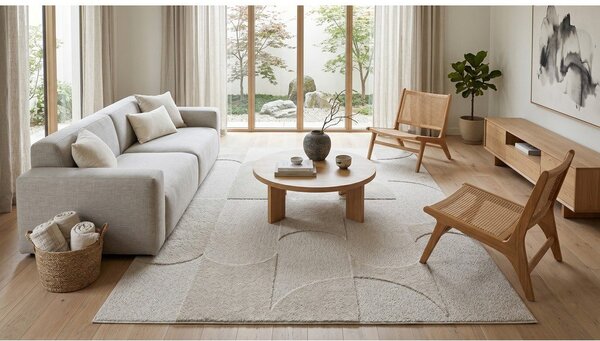 Tappeto beige 120x170 cm Luna - ESTE