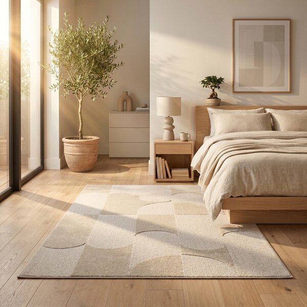 Tappeto beige 120x170 cm Luna - ESTE