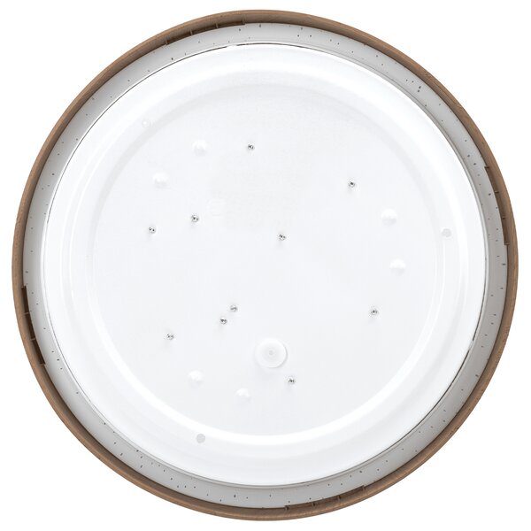Plafoniera Led 12W Cornice marrone rotonda Bianco caldo 3000K Aigostar