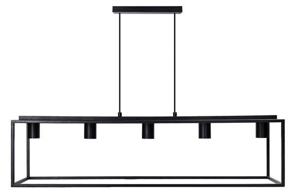 Lampadario da soffitto Piped Nero opaco 5 x E27 Aigostar