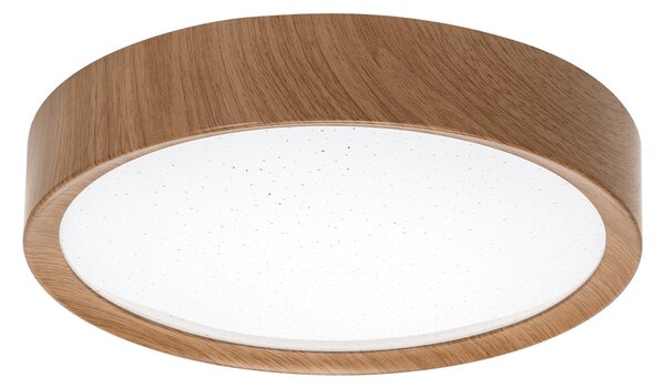 Plafoniera Led 12W Cornice marrone rotonda Bianco freddo 6500K Aigostar