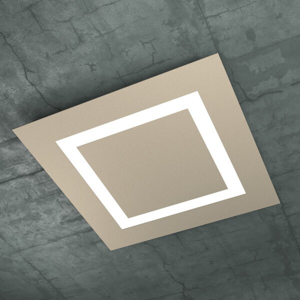 Outlet plafoniera moderna top light carpet 1137 60 2g11 led metallo lampada soffitto - Lampadari Bartalini Outlet