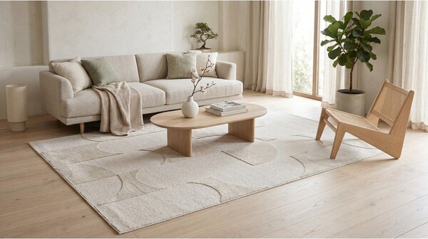 Tappeto beige 120x170 cm Luna - ESTE