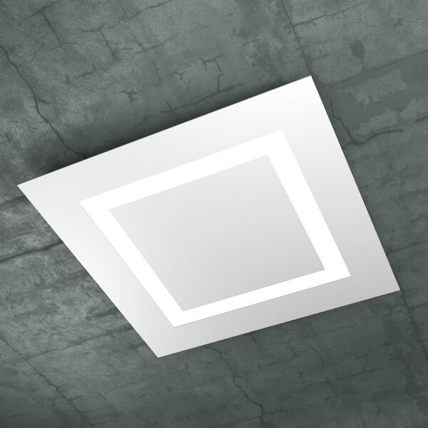 Outlet plafoniera moderna top light carpet 1137 60 2g11 led metallo lampada soffitto - Lampadari Bartalini Outlet