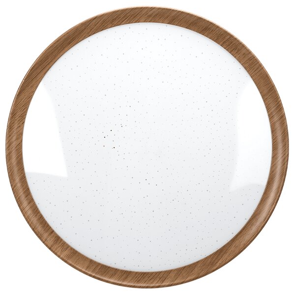 Plafoniera Led 12W Cornice marrone rotonda Bianco caldo 3000K Aigostar