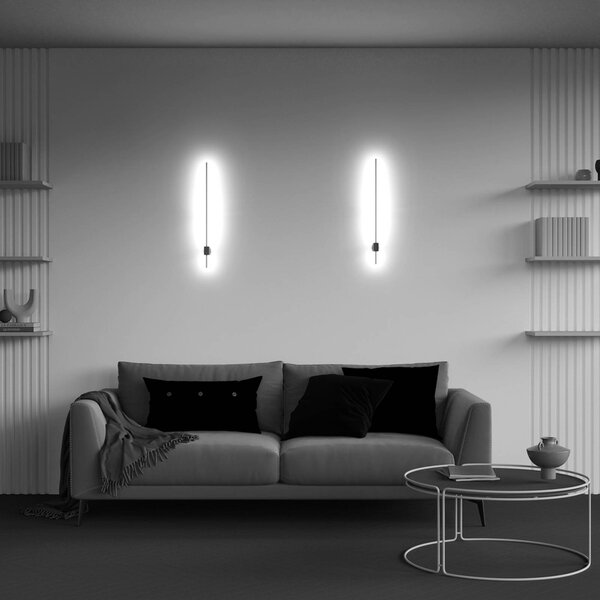 Maytoni Applique da parete a LED Pars, Nero, Soggiorno / Sala da pranzo, Alluminio, Moderno, Applique a LED