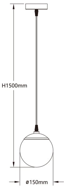 Lampadario da soffitto Sfera 8W Smart Bluetooth CCT + RGB illuminazione Led regolabile con telecomando Aigostar