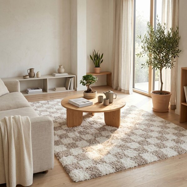 Tappeto beige/crema 120x170 cm Grida - ESTE