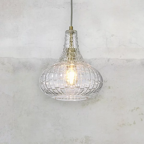 IT´S ABOUT ROMI Lampada a sospensione in vetro Venice, dimmerabile, Chiaro / Trasparente, Soggiorno / Sala da pranzo, Vetro, Vintage, Lampada a sospensione